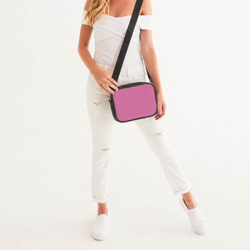 Pink Crossbody Bag (PIM1-ME-LI) - Woman Front