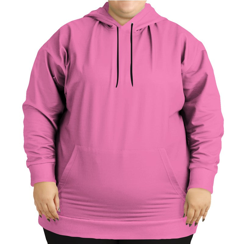 Pink Hoodie PLUS (PIM1-ME-LI) - Woman Front PLUS