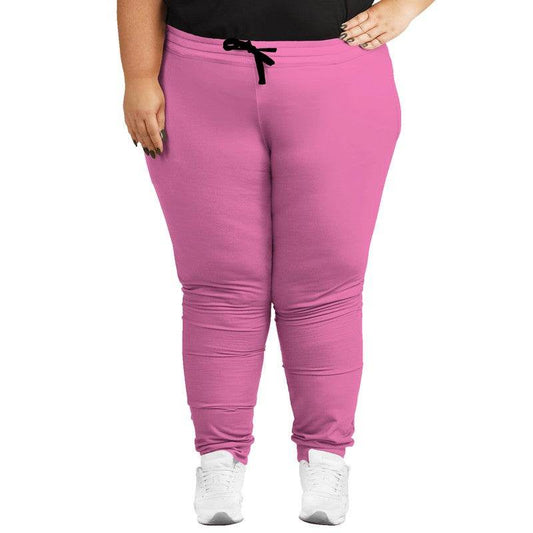 Pink Joggers PLUS (PIM1-ME-LI) - Woman Front PLUS