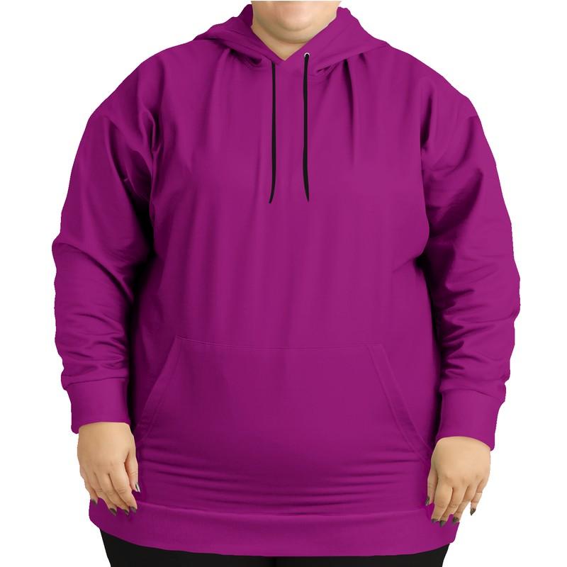 Pink Purple Hoodie (C25M100Y0K30) - Woman Front PLUS