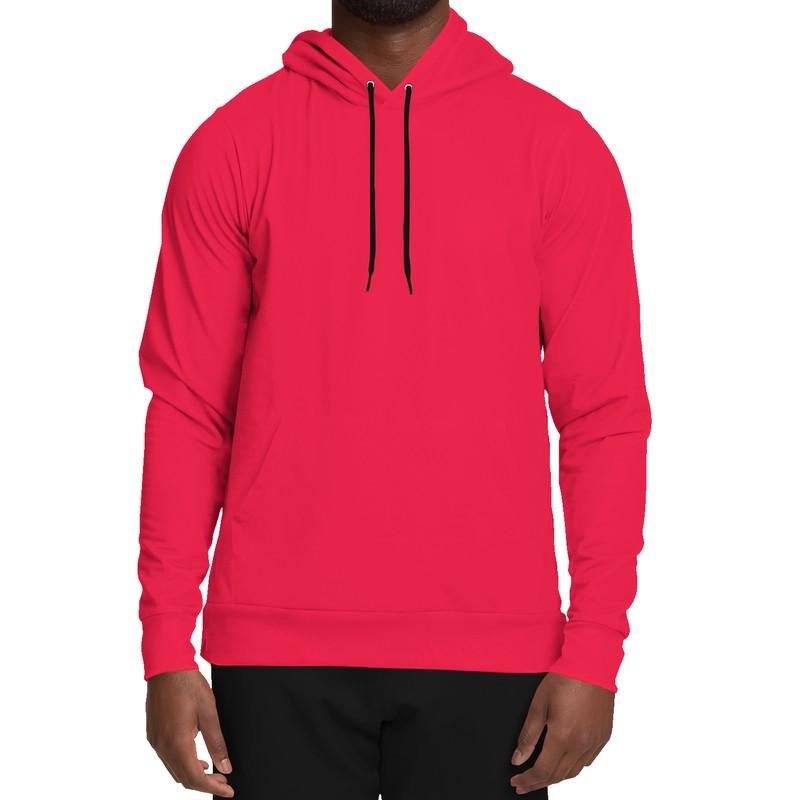 Pink Red Hoodie (C0M100Y75K0) - Man Front