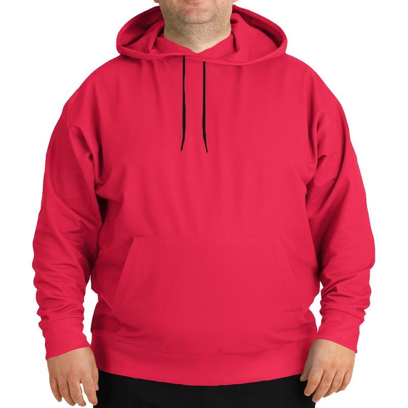 Pink Red Hoodie (C0M100Y75K0) - Man Front PLUS