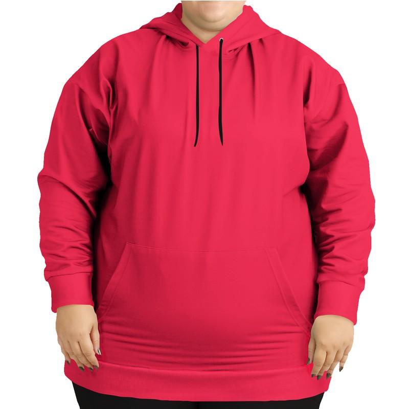 Pink Red Hoodie (C0M100Y75K0) - Woman Front PLUS