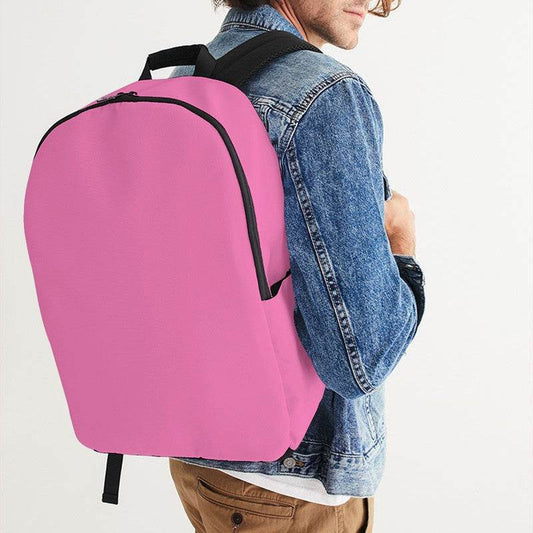Pink Waterproof Backpack (PIM1-ME-LI) - Man CloseUp