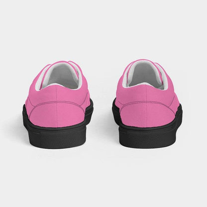 Pink Women's Canvas Sneakers (PIM1-ME-LI) - Back