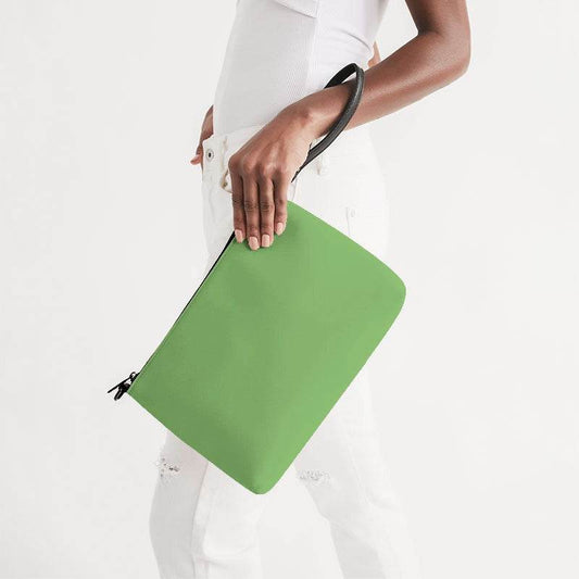 Pistachio Zip Pouch (GL2-ME-ML) - Side Holding