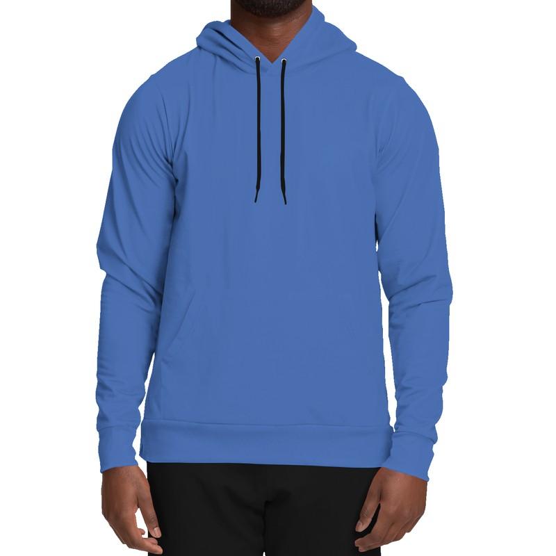 Plain Blue Hoodie (C80M60Y0K0) - Man Front