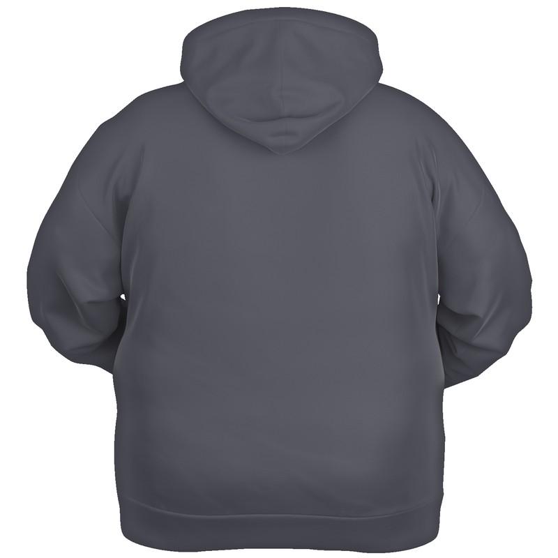 Plain Gray Hoodie (C10M10Y0K80) - Ghost Back PLUS