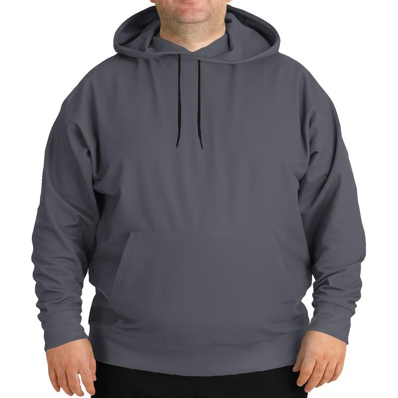 Plain Gray Hoodie (C10M10Y0K80) - Man Front PLUS