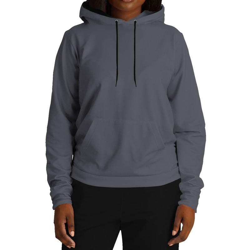 Plain Gray Hoodie (C10M10Y0K80) - Woman Front