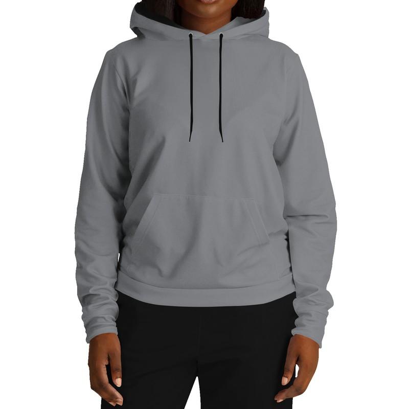 Plain Grey Hoodie (C0M0Y0K60) - Woman Front