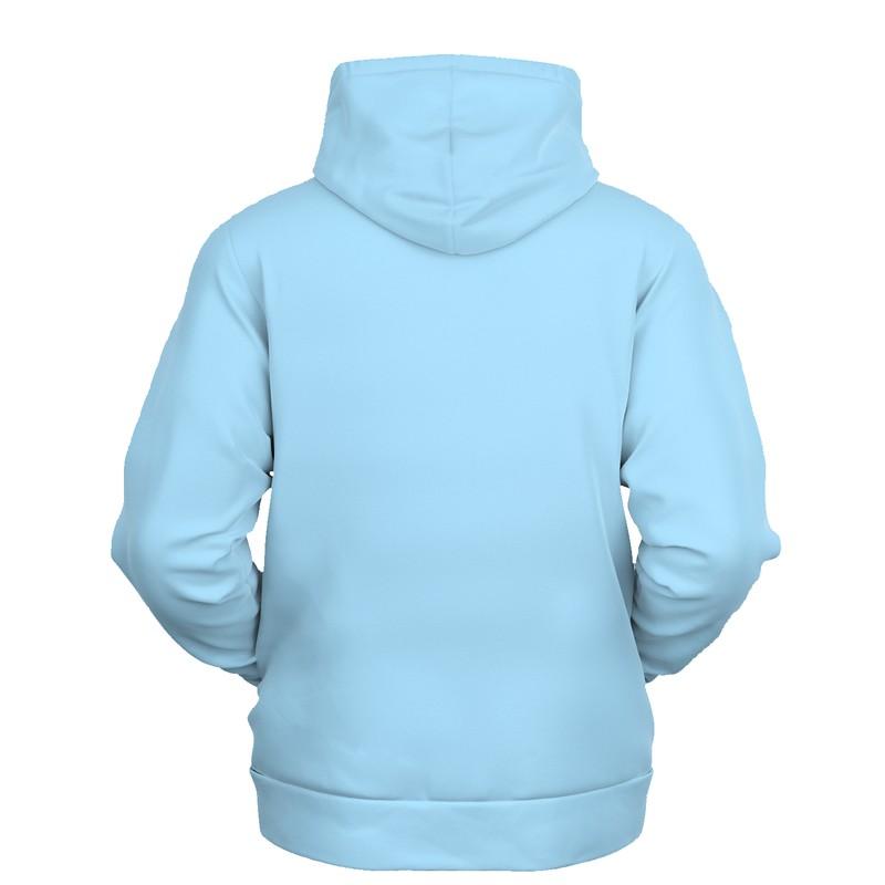 Plain Light Blue Hoodie (C30M0Y0K0) - Ghost Back