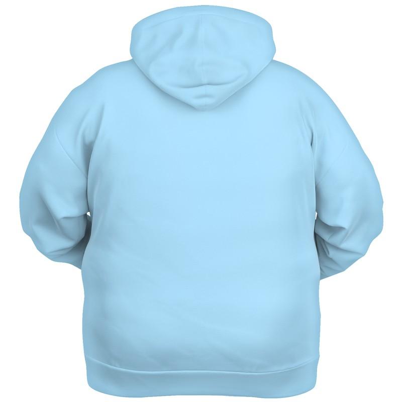 Plain Light Blue Hoodie (C30M0Y0K0) - Ghost Back PLUS