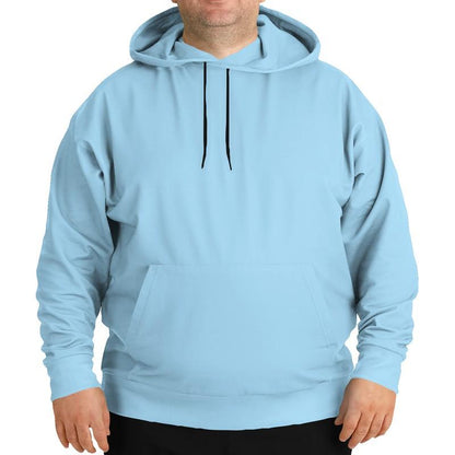 Plain Light Blue Hoodie (C30M0Y0K0) - Man Front PLUS