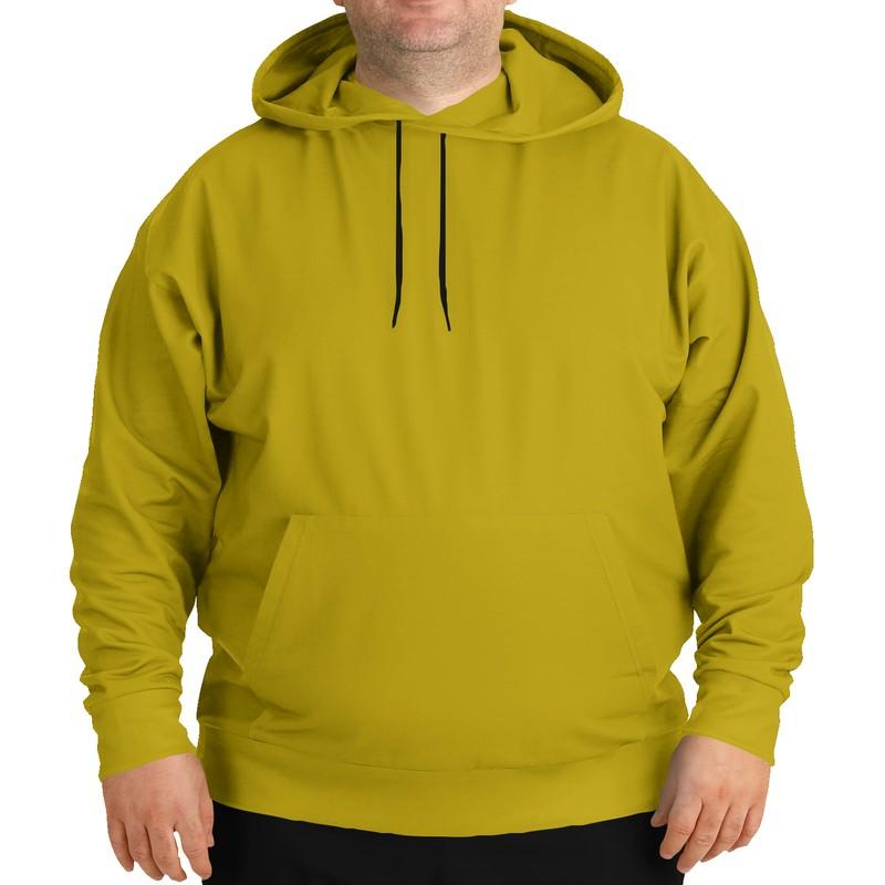 Plain Yellow Hoodie (C0M12Y100K30) - Man Front PLUS