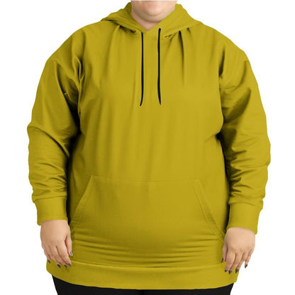 Plain Yellow Hoodie (C0M12Y100K30) - Woman Front PLUS