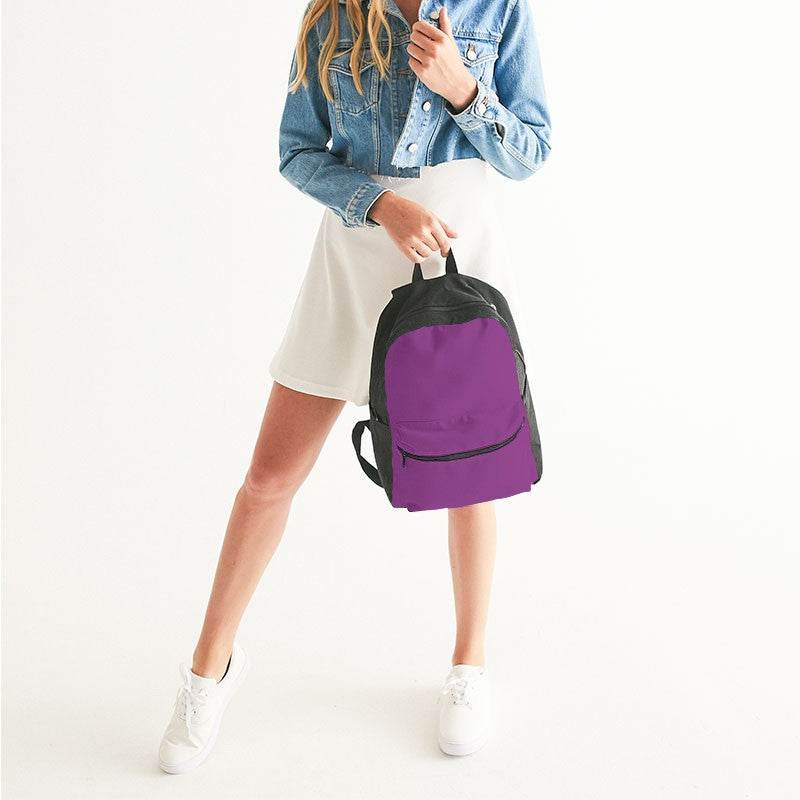 Plum Canvas Backpack (M-ME-ME) - Woman