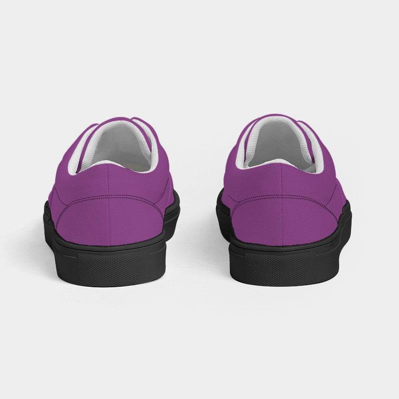 Plum Men's Canvas Sneakers (M-ME-ME) - Back