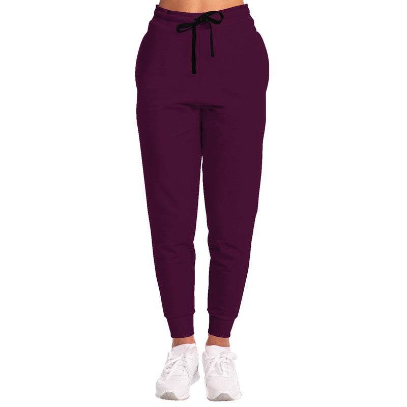 Plum Wine Joggers (PIM2-MU-DE) - Woman Front