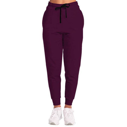 Plum Wine Joggers (PIM2-MU-DE) - Woman Front