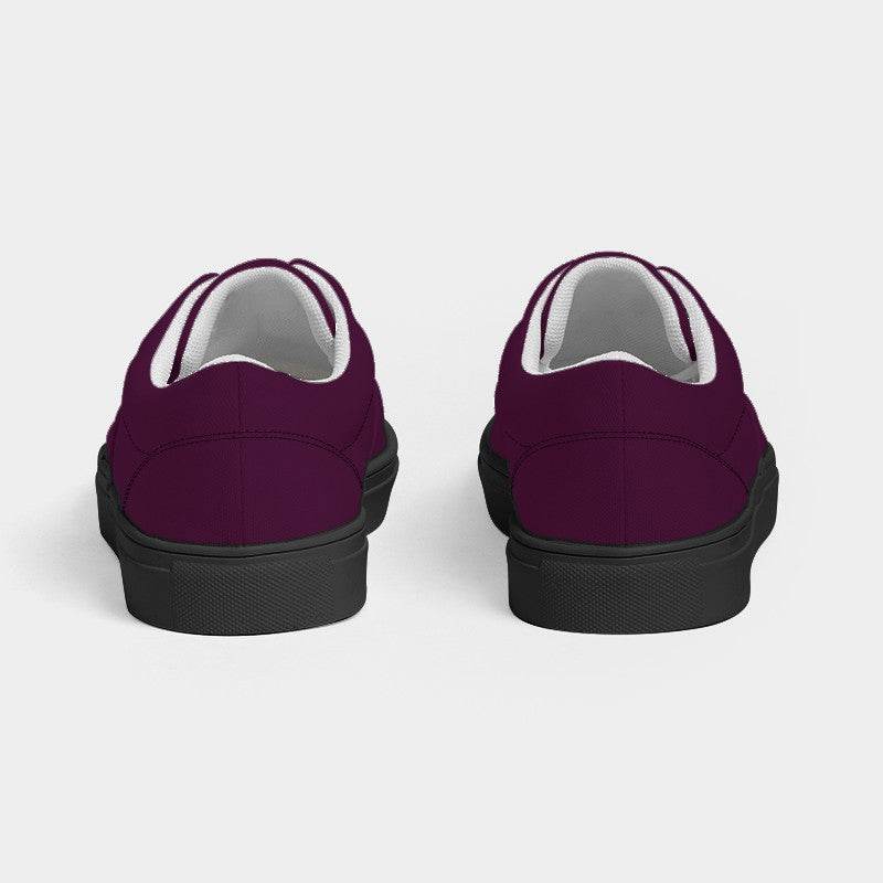 Plum Wine Men's Canvas Sneakers (PIM2-MU-DE) - Back