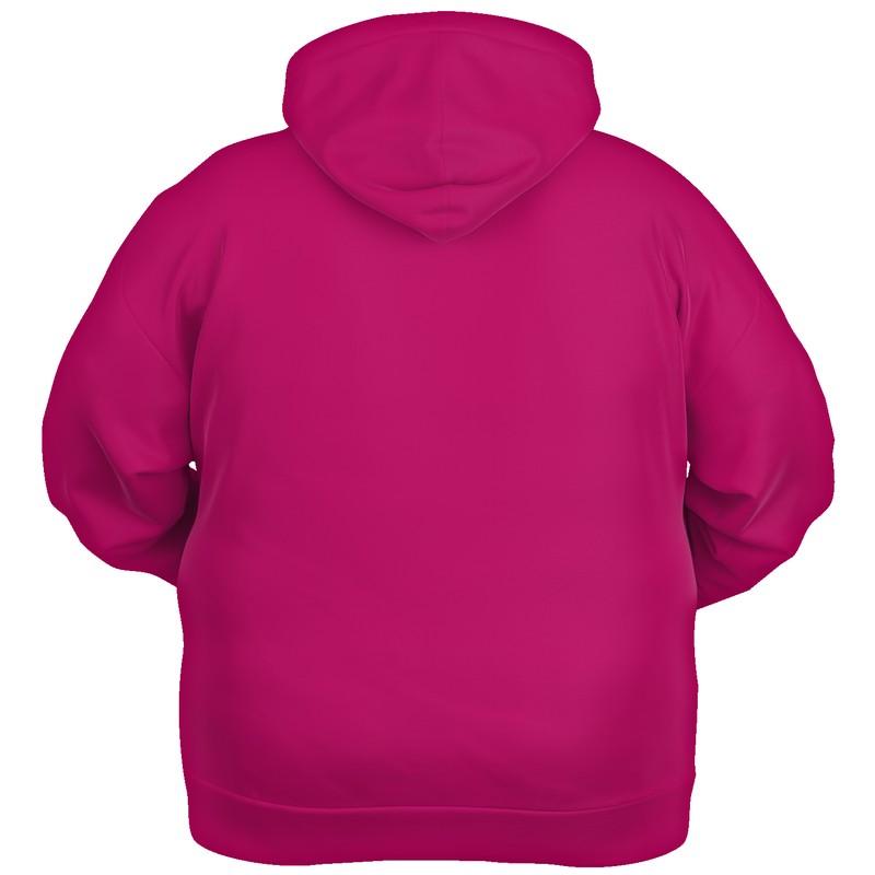 Plus Size Pink Hoodie (C0M100Y25K30) - Ghost Back PLUS