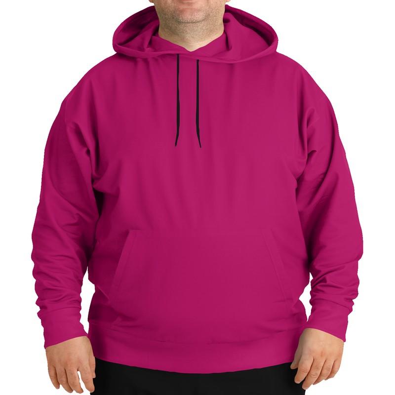 Plus Size Pink Hoodie (C0M100Y25K30) - Man Front PLUS