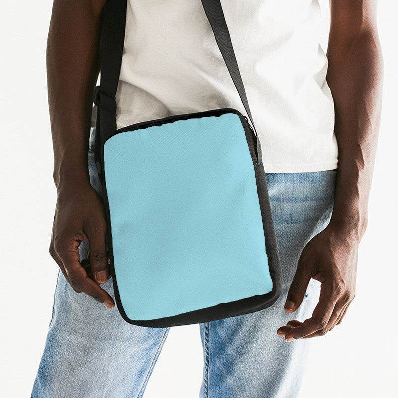 Powder Blue Messenger Pouch (C-MU-LG) - Man Front CloseUp