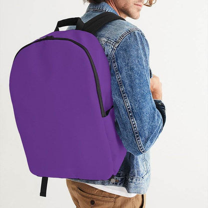 Purple Waterproof Backpack (MPU3-BR-ME) - Man CloseUp