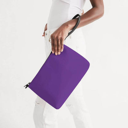 Purple Zip Pouch (MPU3-BR-ME) - Side Holding