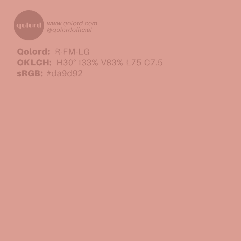 Lightened Fully-Muted Red | R-FM-LG