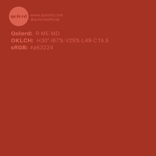 Medium-Dark Medium Red | R-ME-MD