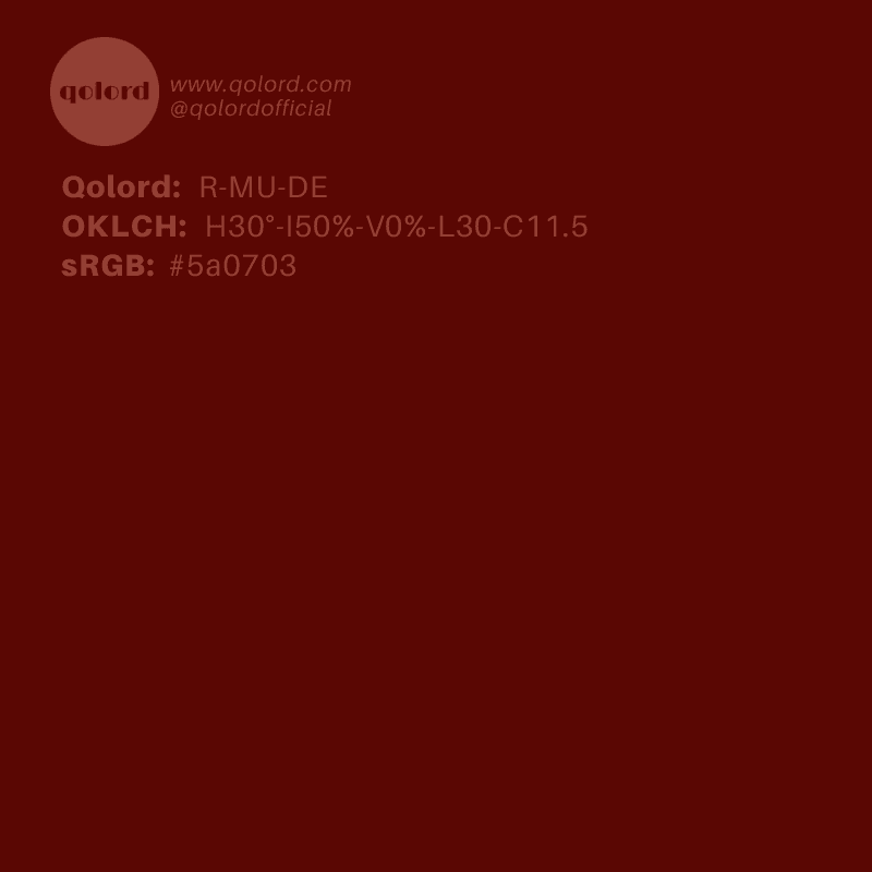 Deep Muted Red | R-MU-DE