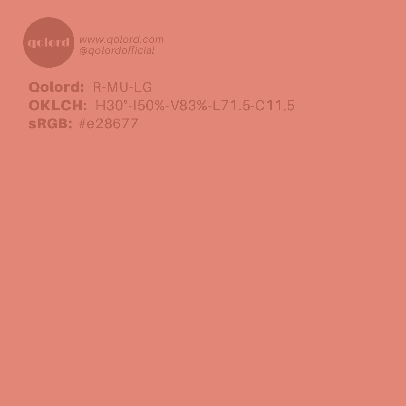 Lightened Muted Red | R-MU-LG