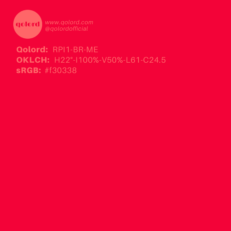 Bright Red | RPI1-BR-ME