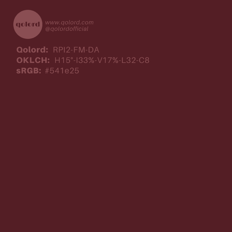 Dark Fully-Muted Red | RPI2-FM-DA
