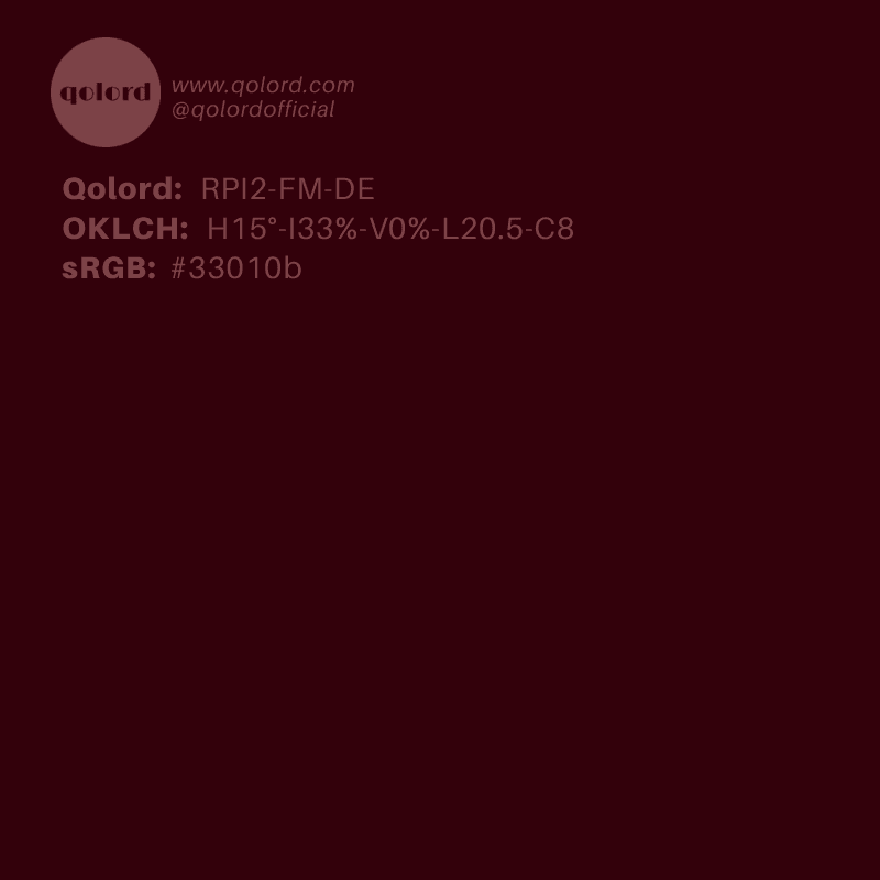 Deep Fully-Muted Red | RPI2-FM-DE