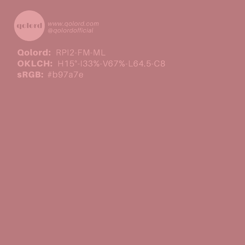 Medium-Light Fully-Muted Red | RPI2-FM-ML
