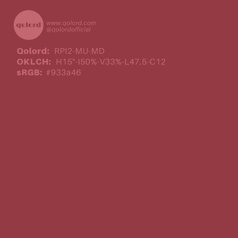 Medium-Dark Muted Red | RPI2-MU-MD