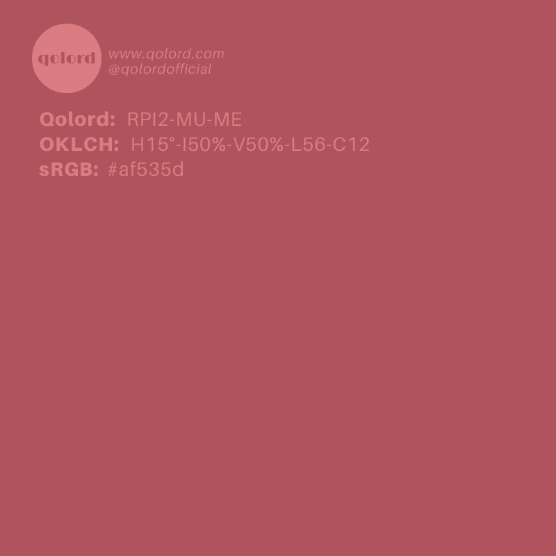 Medium Muted Red | RPI2-MU-ME
