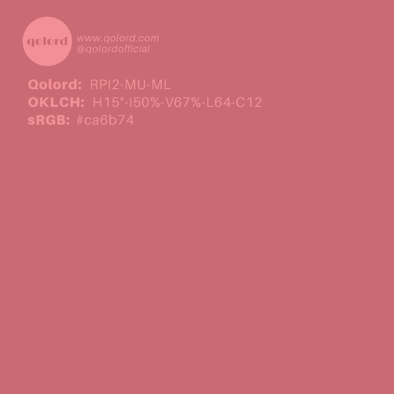 Medium-Light Muted Red | RPI2-MU-ML