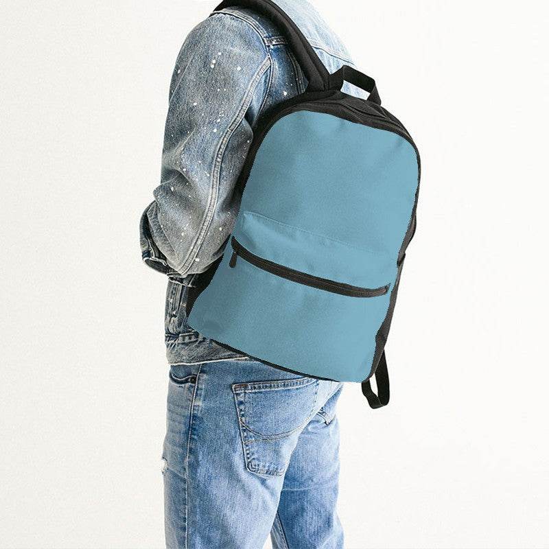 Raw Blue Canvas Backpack (BC2-MU-ML) - Man Back CloseUp