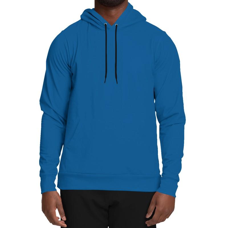 Raw Blue Hoodie (C100M50Y0K30) - Man Front