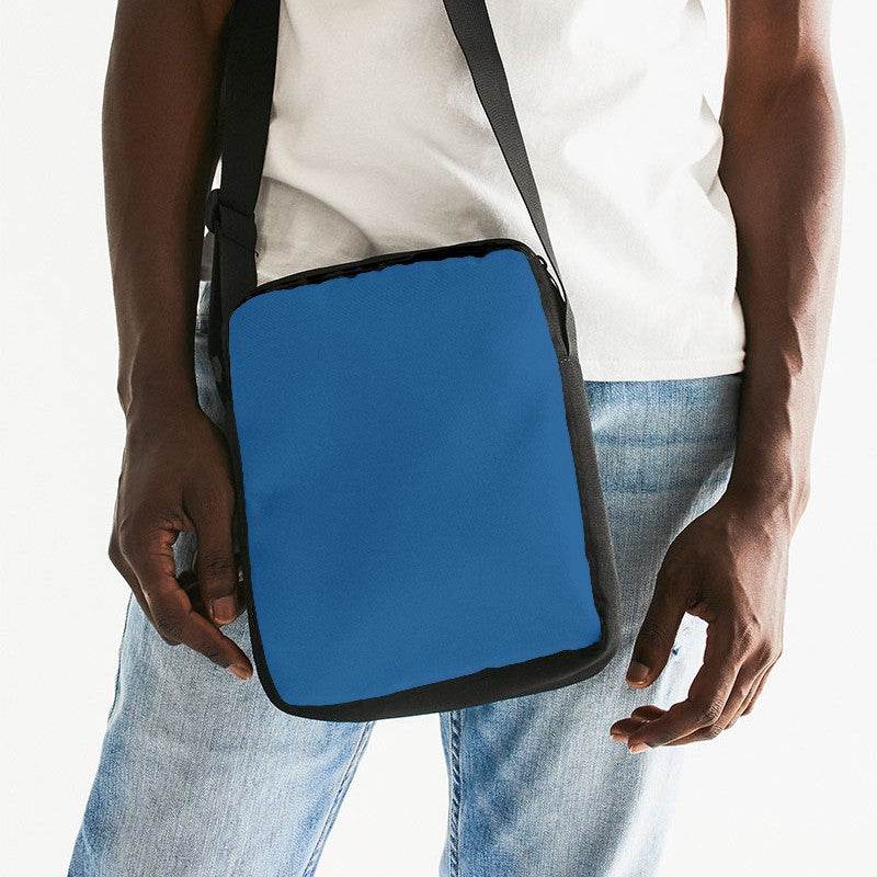 Raw Blue Messenger Pouch (IB3-CL-DE) - Man Front CloseUp