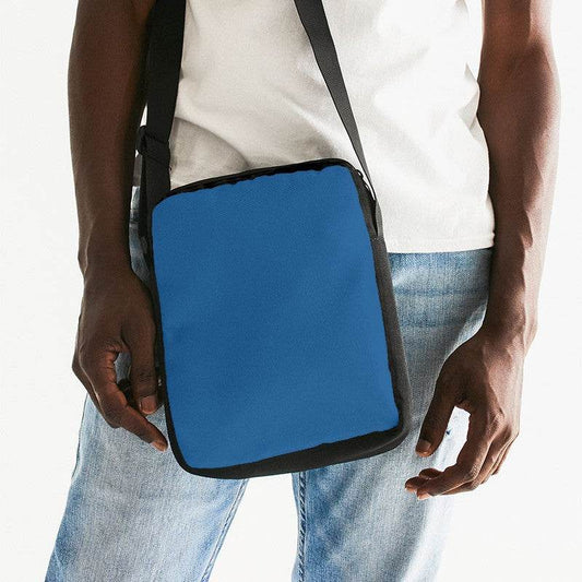 Raw Blue Messenger Pouch (IB3-CL-DE) - Man Front CloseUp