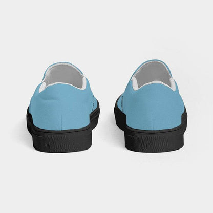 Raw Blue Women's Slip-On Canvas Sneakers (BC2-MU-ML) - Back