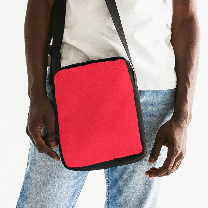 Red Messenger Pouch (RPI1-BR-ME) - Man Front CloseUp