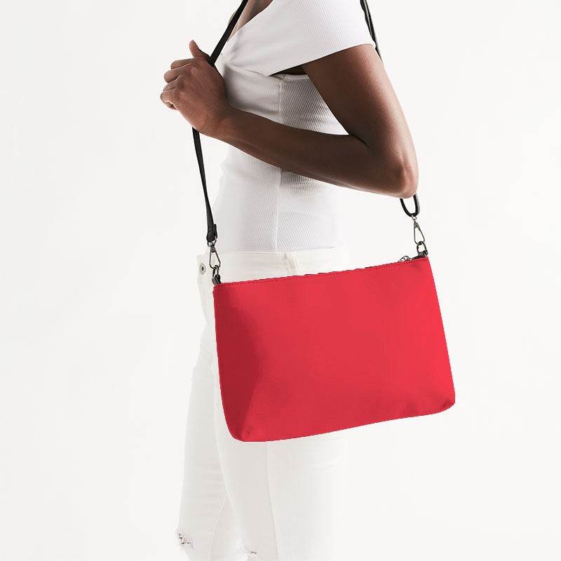 Red Zip Pouch (RPI1-BR-ME) - Side CloseUp