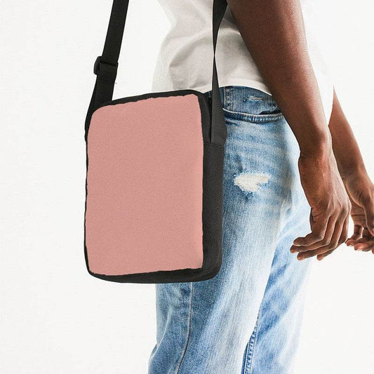 Rose Gold Messenger Pouch (R-FM-LG) - Man Side CloseUp