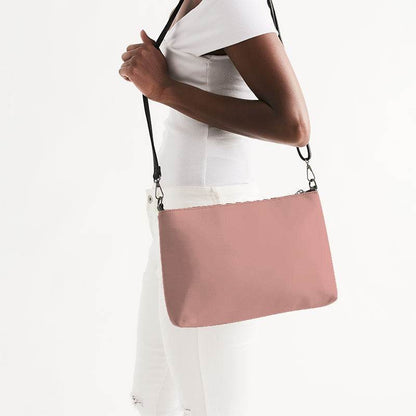 Rose Gold Zip Pouch (R-FM-LG) - Side CloseUp